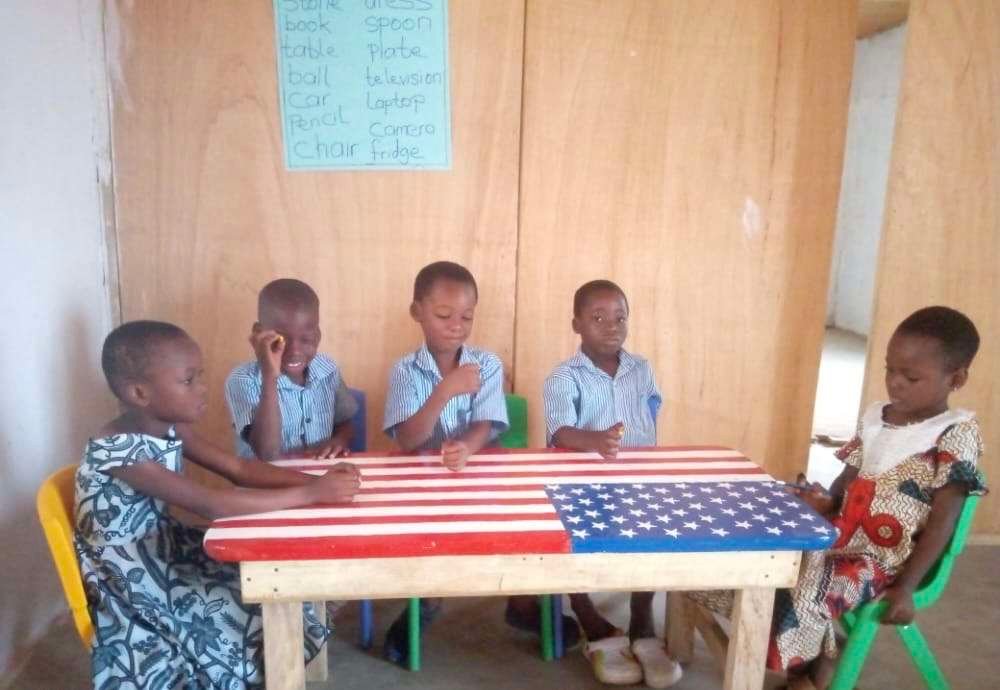 Children and community supported by Ryvanz-Mia Charity