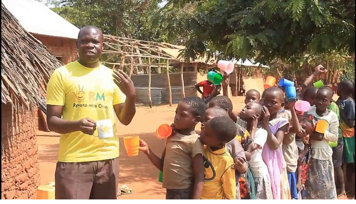 Feeding outreach in Uganda