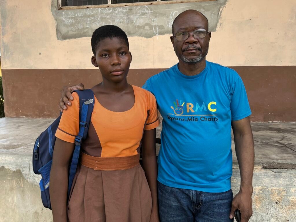 A quiet moment between a father and daughter showcasing a father's love